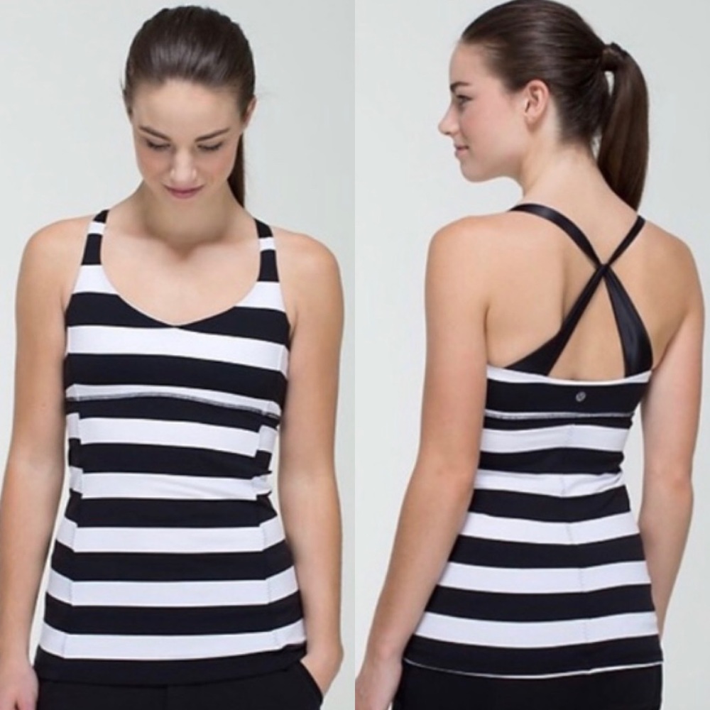 • LULULEMON • practice daily tank [stripe] •